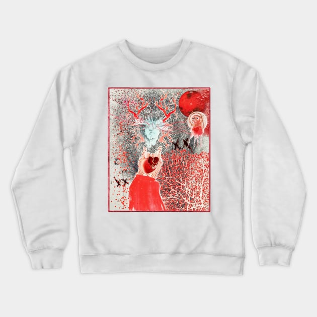 The Art of Heartbreak Crewneck Sweatshirt by funhousejen